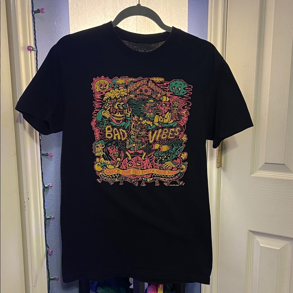 Vibrant Black Graphic Tee